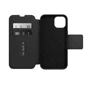 Mobile Phone Cases: OtterBox Strada Phone Case for Apple iPhone 13 - Black