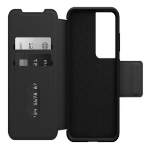 Mobile Phone Cases: OtterBox Strada Series Phone Case for Samsung Galaxy S23 - Shadow