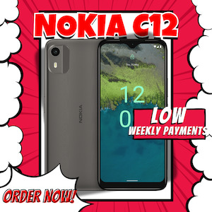 Nokia: Nokia C12 2/64GB Dual Sim Android Smart Phone Charcoal