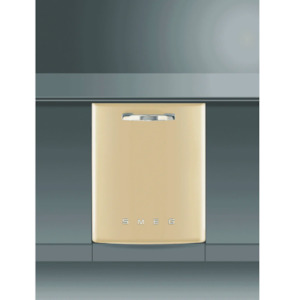 Smeg PF 60cm Inbuilt Retro Dishwasher Cream