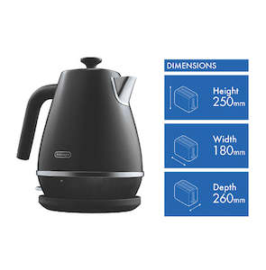 DeLonghi Distinta Moments Kettle - Black