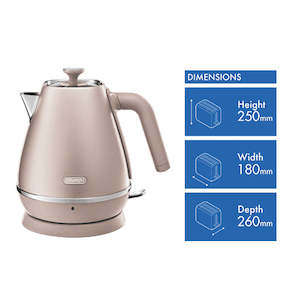 All Toasters Kettles: DeLonghi Distina Perla Kettle - Rose