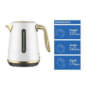 Breville Toasters Kettles: Breville The Soft Top Luxe Kettle Seal Salt Brass