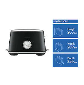 Breville Toasters Kettles: Breville Luxe Black Truffle Toaster