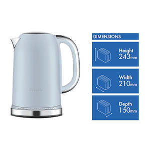 Breville Toasters Kettles: Breville The Temp Set Kettle Pale Dusky Blue