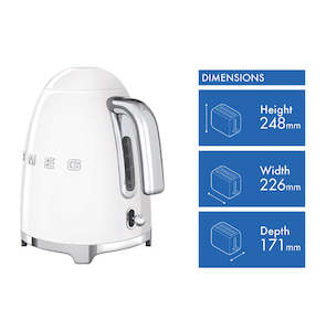 Smeg Toasters Kettles: Smeg Kettle 50's Style White