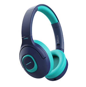 Headphones: Promate Child-Safe CODDY.AQA Wireless Over-Ear Headphones for Kids - Aqua