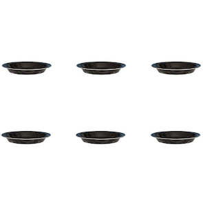 6x Wildtrak Premium Enamel Pie Dish Outdoor Cookware Dinning Camping Hiking