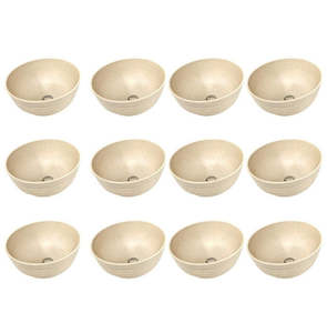 All Benchtop Cooking: 12x Wildtrak Wheat Straw Bowl Assorted Colours Great for Outdoor Camping 15cm