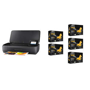Printers: HP Portable Printer Startup Pack Includes one Officejet 250 Portable printer & 2500 Sheets A4 Paper