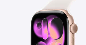 Apple Watch Series 11 GPS + Cellular 42mm Rose Gold Aluminium Case, Light Blush Sport Band