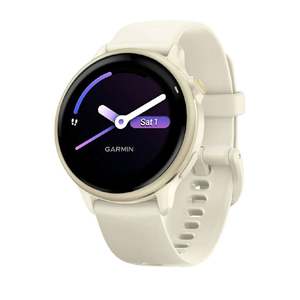 Watches: Garmin Vivoactive 6 - Bone/Lunar Gold