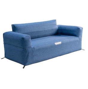 Camping Furniture: Quest Outdoors 175x80cm Air Inflatable Sofa 3 Camping Picnic Furniture Blue