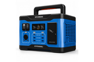 Emergency Survival: Hyundai 1000W Lithium Power Station - LiFePO4, Solar Input, 921Wh Backup & Outdoor Power