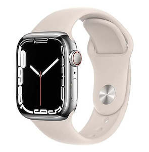 Apple Watch Series 7 [GPS + Cellular 41mm] Smart Watch w/Silver Stainless Steel &hellip;