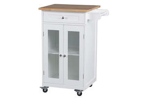 Cooking And Kitchen Appliance Brabantia: Fraser Country Wooden Kitchen Trolley with Drawer & 2 Door