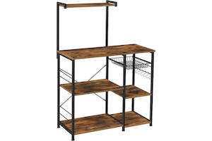 Vasagle Baker's Rack with Shelves - Rustic Brown
