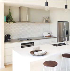 Kitchen Tiles: Honeycomb Mosaic