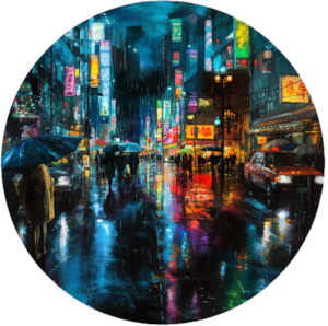 Circle Wallpaper Murals: Shinjuku Circle Wallpaper