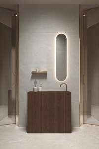 Wall Tiles: Classic Crosscut Off White Ribbed 60x120