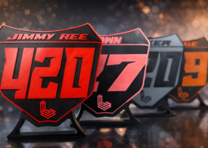 Personalised Moto Number Board