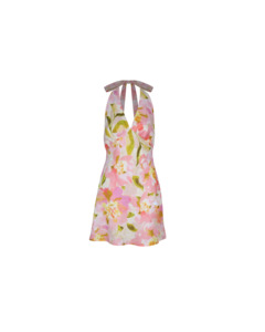 Mini Dresses: Ruby - Morgan Linen Mini Dress in Ballet Floral
