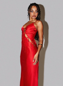 Midi Dresses: Lioness - About A Girl Maxi Dress Red
