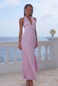 RTL - Sylvie Plunge V-Neck Maxi Dress in Petal