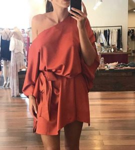 Size 14: Sunday The Label Dress - Rust