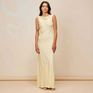Black Tie: Ruby - Firebird Cowl Gown in Butter