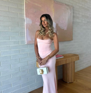New Arrivals: HNTR the Label - Louie Gown in Baby Pink