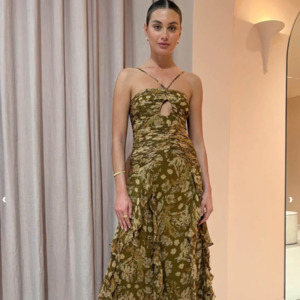 For Sale: Shona Joy - Rosaline Keyhole Frill Maxi Dress