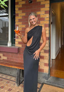 Misha - The Solstice Maxi Dress in Black