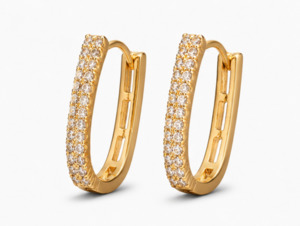 Add Ons: JEWELLERY - Gold Diamond Hoop Earring