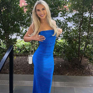 For Sale: L'idee - Aurore Gown in Moroccan Blue