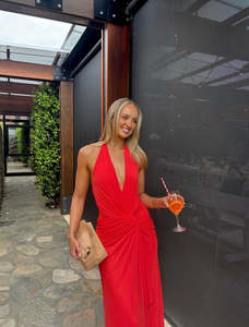 New Arrivals: Bec & Bridge - Xanthi V Neck Maxi Dress in Flame