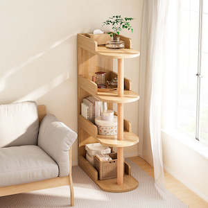 New Arrival: Todi 4-Tier Nordic Wooden Bookshelf - Nature