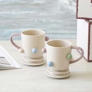 Tableware: Georgia J Colora Creative Porcelain Mug with Gift Pack 310ml