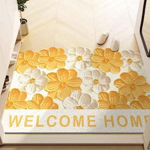Morrow Durable Waterproof Non-Slip Floral Door Mat 90x60cm