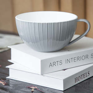 Georgia J Mujde Soup Mug with Handle 1000ml - Grey