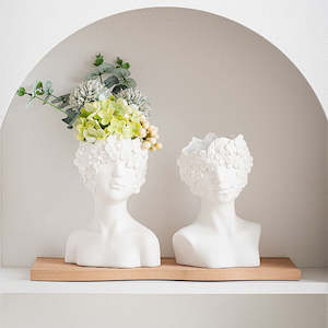 Vase: Flora Veil Embossed White Porcelain Vase