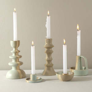 Murano Porcelain Vintage Bicolor Candle Holder - N06