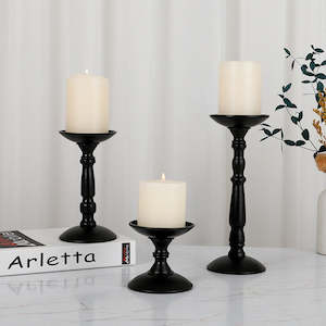 Amalfi American Black Iron Candle Holder - Small