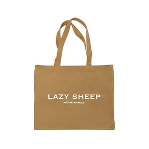 Lazy Sheep Cotton Shopping Bag - Khaki