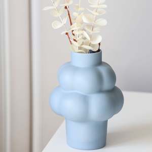 Art: Georgia J Balloon Vase 200mm - Sky Blue