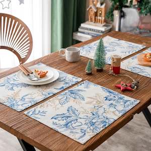 Florence Cotton Reversible Placemat 32x45cm - Pinecone