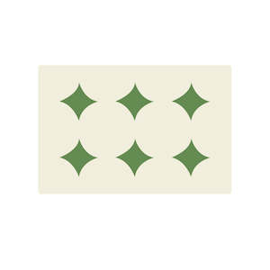 Leopard Waterproof Rectangle Placemat - Green Diamond