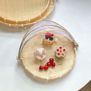 Tray: Uriah 3PCS Handwoven Round Wicker Covered Basket Set 30/35/41cm