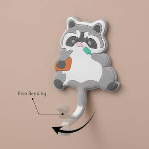 DuDo Animal Fridge Magnet With Hook - Raccoon Dog