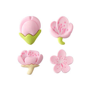Nudee 4PCS Sakura Fridge Magnet Set - Light Pink